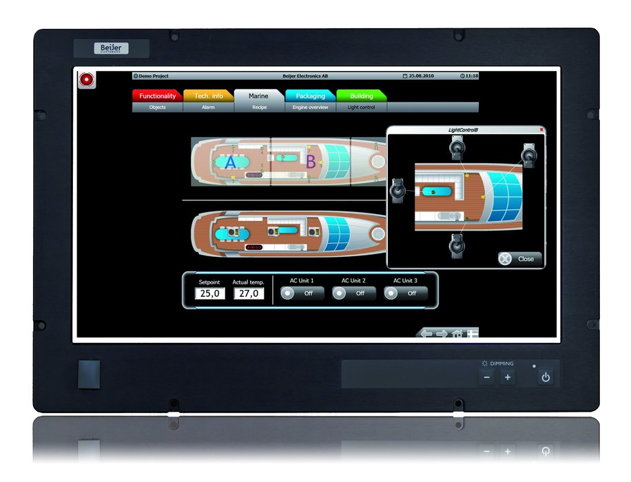 Beijer Electronics launches widescreen monitor and industrial PC perfect for maritime applications